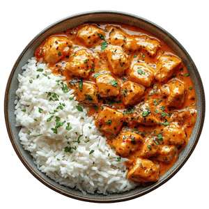 White Rice with Chicken Curry Medium